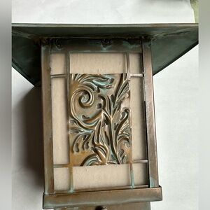 “Ainsley Square” Craftsman Brass Post Light